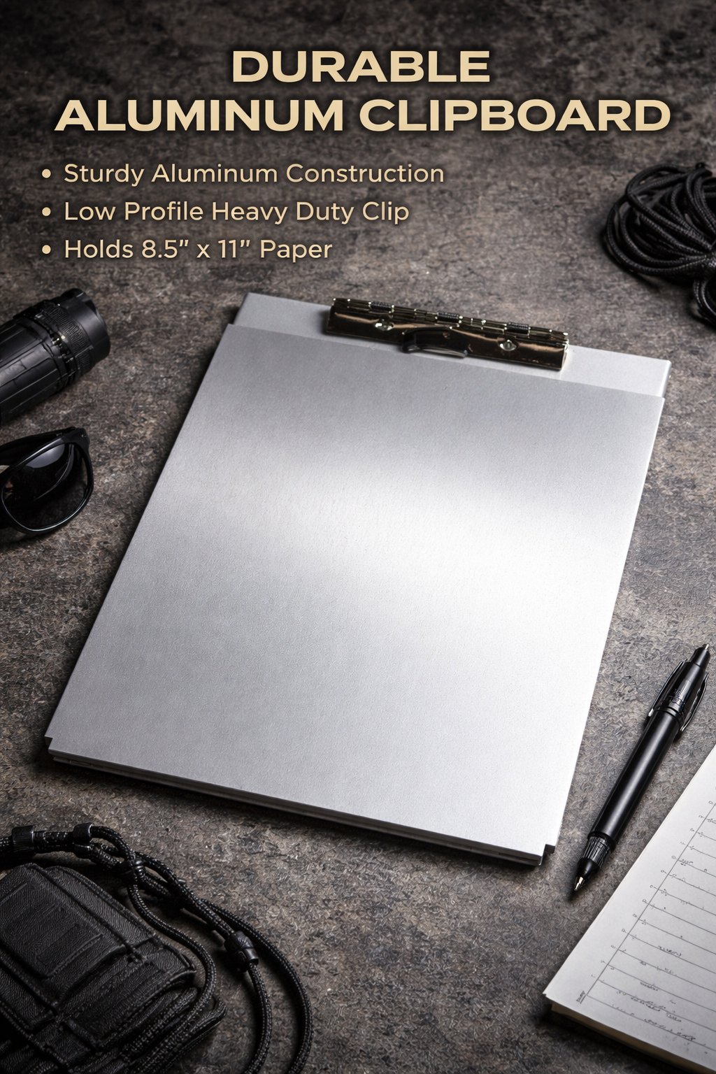 Saunders A-Holder Aluminum Clipboard – Document Concealment | Recycled Aluminum Saunders
