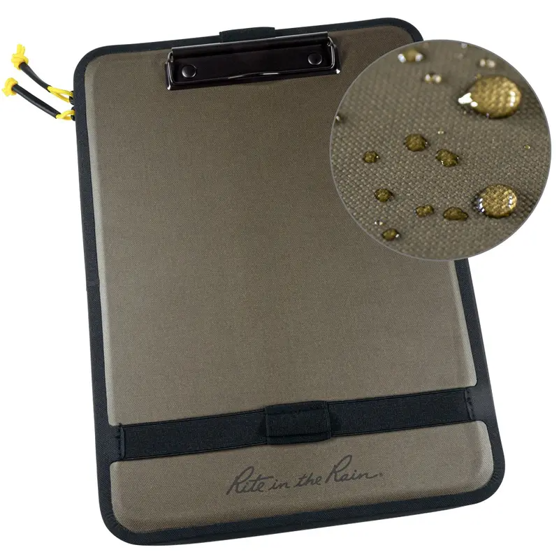 Monsoon Field Desk/Clipboard w/ Storage - Olive/Black