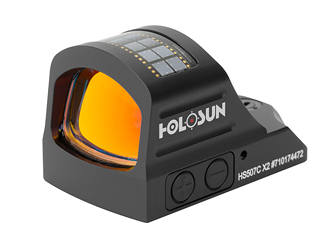 Holosun HS507C-X2 Red Dot Open Pistol Sight – 2 MOA Dot / 32 MOA Circle | Black