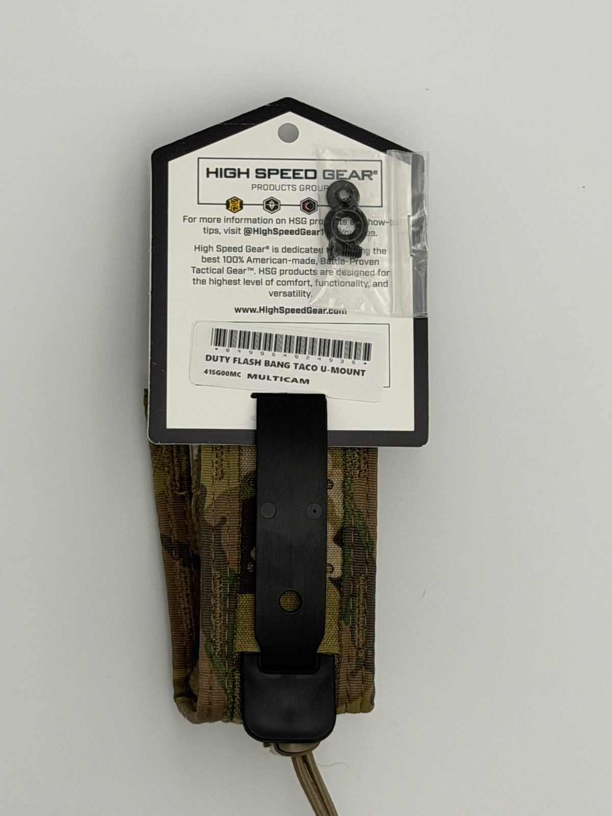 High Speed Gear Duty Flashbang Covered TACO® U-Mount – Multicam | MOLLE & Belt | Made in USA