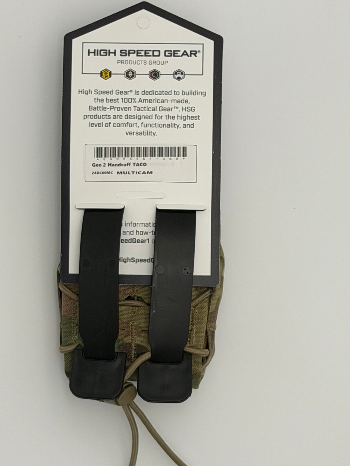 High Speed Gear GEN 2 Handcuff TACO® – Multicam | MOLLE & Belt Mount | Made in USA