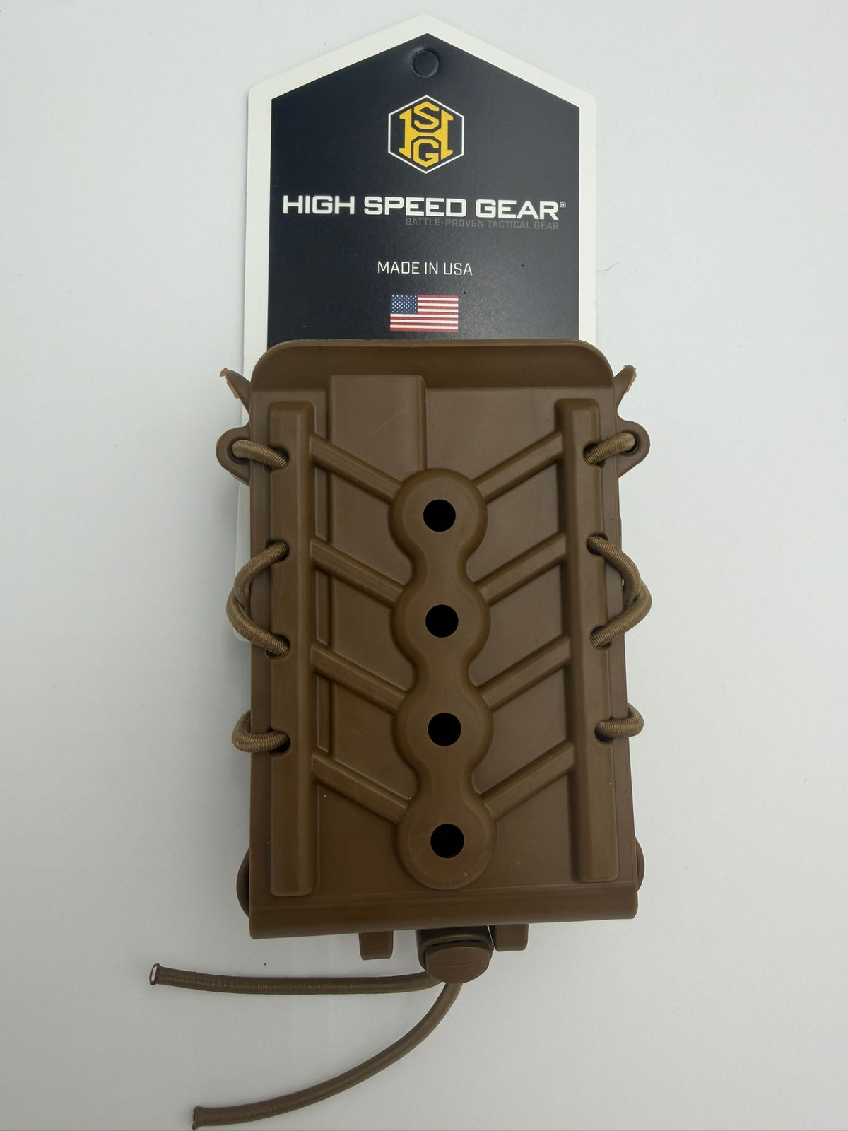 High Speed Gear Polymer Single Rifle TACO® – Coyote Brown | MOLLE & Belt Mount | Made in USA