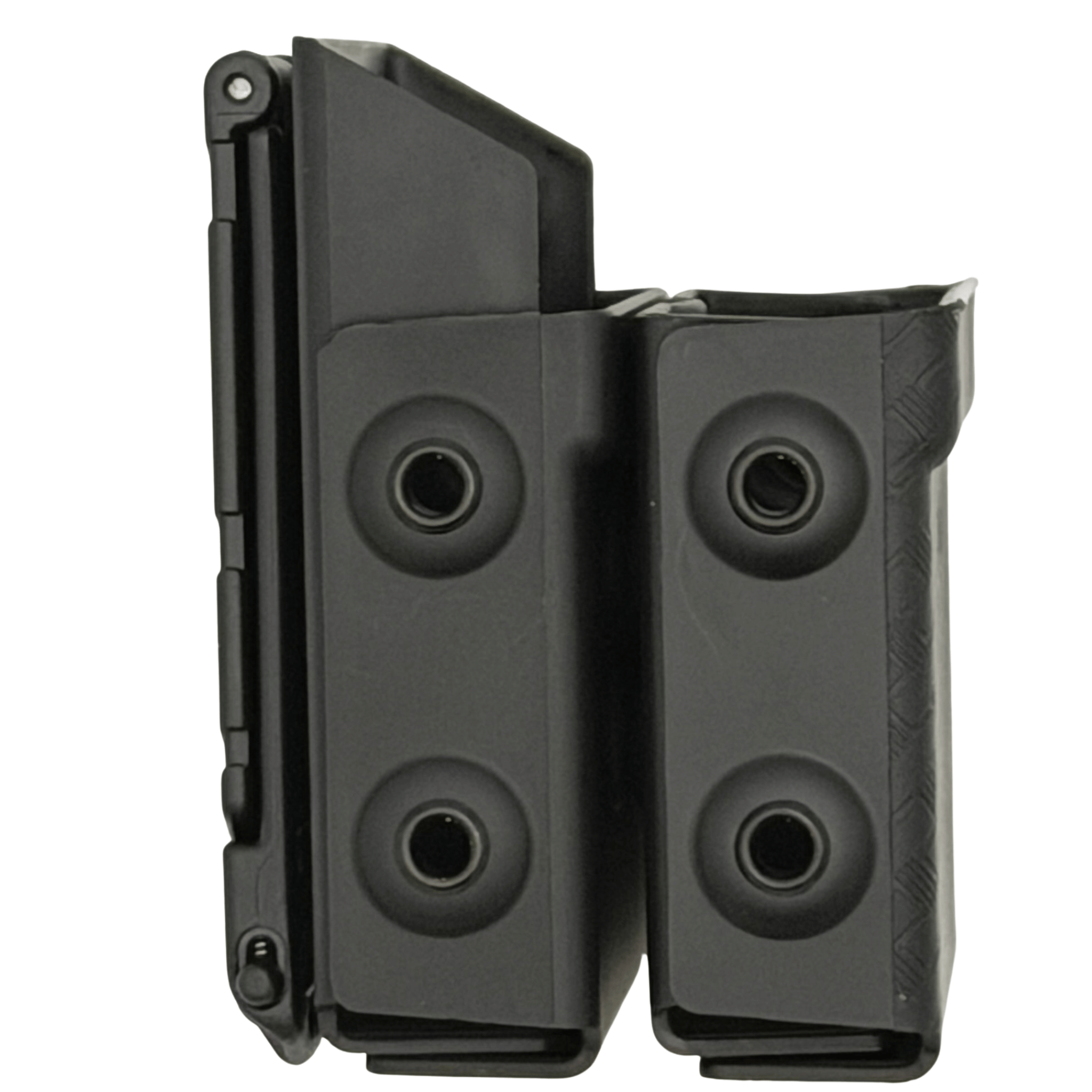 Zero9 Model 4062 Double Handcuff Case – ASP Ultra Plus | MOLLE Lok | Basket Weave Black